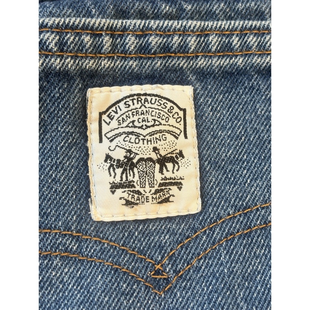 Vintage 80s Levi's Women's White Tab Two‎ Horse Patch Levi's Jeans Size 22 VTG - Picture 2 of 11